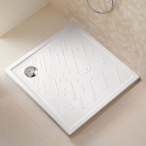 Piatto doccia quadrato - PLUS - Valadares - rialzato / in ceramica