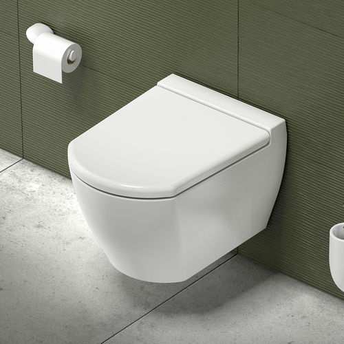 WC sospeso - ONE - Valadares - in ceramica / in acciaio inossidabile / moderno