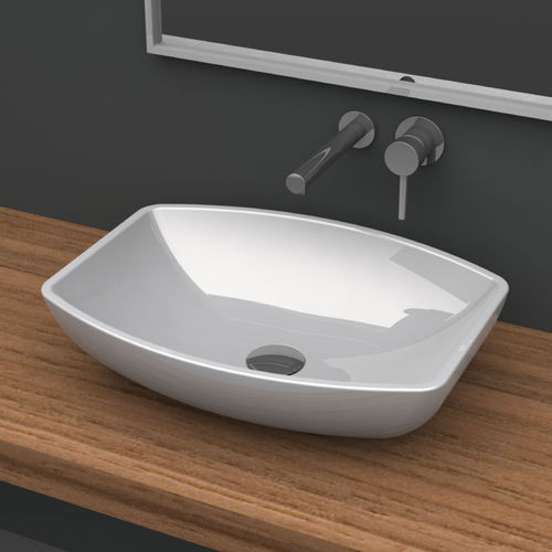 Lavabo da appoggio - ONE SLIM - Valadares - in ceramica / in pietra calcarea / in ardesia