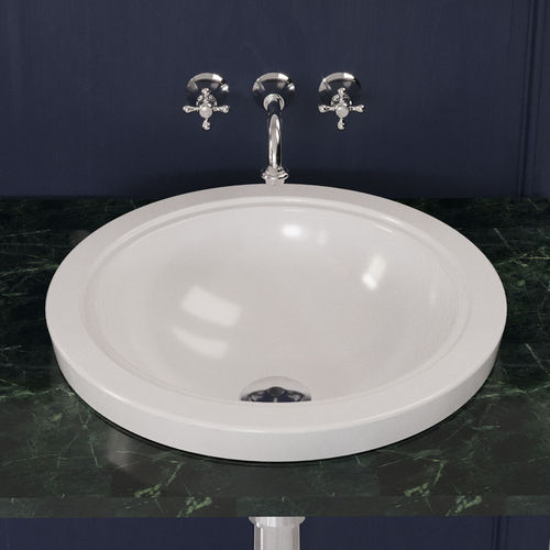 Lavabo da incasso - NEOCLÁSSICA - Valadares - in ceramica / in pietra calcarea / rotondo