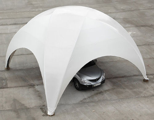Tettoia per posto-auto per parcheggio - CRYSTAL - HOLSTROY - prefabbricata / in PVC