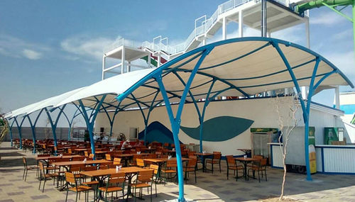 Tendone parasole in tela - WAVE - HOLSTROY - per uso residenziale / per spazio pubblico / per parco giochi