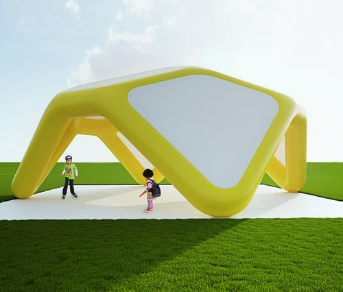 Pressostruttura per stoccaggio - EDGE - HOLSTROY - per parco giochi