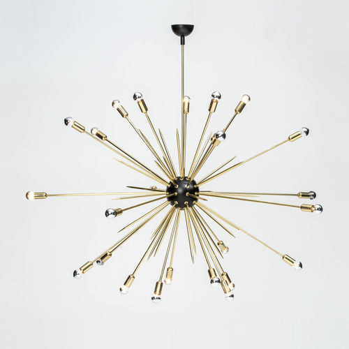 Lampadario contemporaneo - SPUTNIK  - MAPSWONDERS - in ottone lucidato / Sputnik / LED