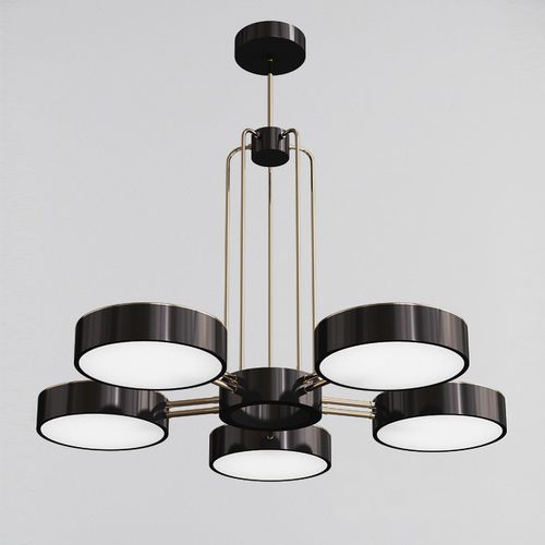 Lampada a sospensione - STELLA - MAPSWONDERS - in acciaio laccato / in vetro smerigliato / contemporanea