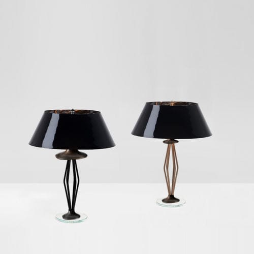 Lampada da tavolo - BELON  - MAPSWONDERS - in ottone / in vetro smerigliato / contemporanea