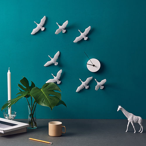 Orologio design originale - MIGRANTBIRD X CLOCK  - Haoshi - a muro / analogico / in resina