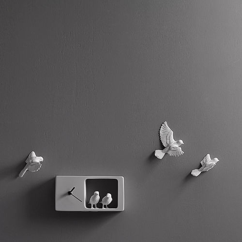 Orologio design originale - SPARROW X CLOCK - Haoshi - a muro / analogico / in resina