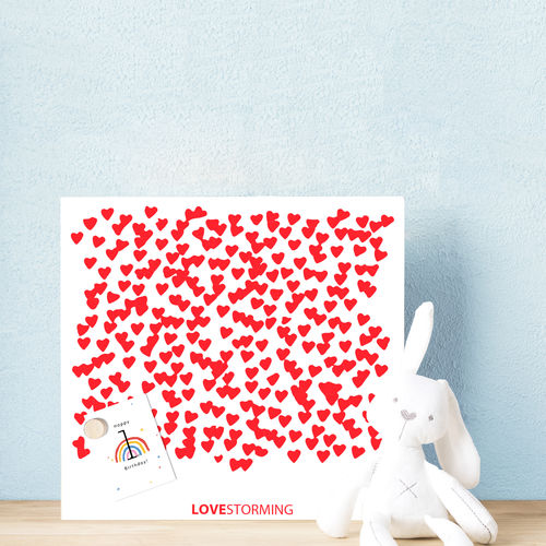 Pannello in sughero da parete - LOVESTORMING - dESIGNoBJECT - da appoggio / magnetico