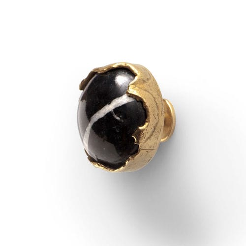 Pomello per mobile contemporaneo - TIFFANY MARBLE CM3003 - PullCast - in ottone / in marmo