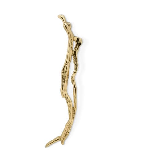 Maniglia a tirante per porta - FLOW EA1039 - PullCast - in ottone / in ottone spazzolato / design originale