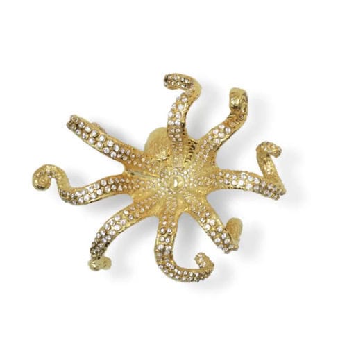 Maniglia per mobile in ottone - OCTO LE4009 - PullCast - in cristallo di zirconio / spazzolata / levigata