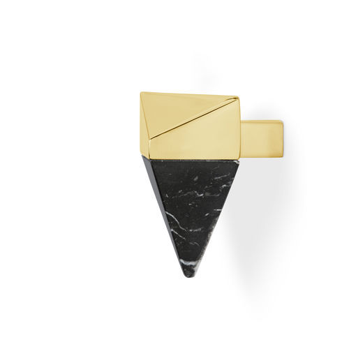 Pomello per mobile contemporaneo - Spear CM3051 - PullCast - in ottone lucidato / in marmo