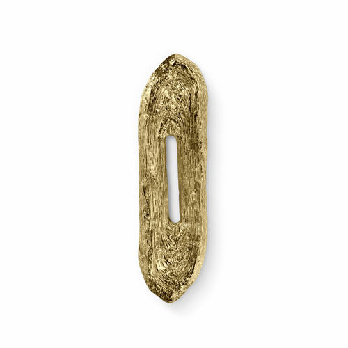 Maniglia a tirante per porta - QAMI EA1123 - PullCast - in ottone lucidato / in ottone spazzolato / design originale
