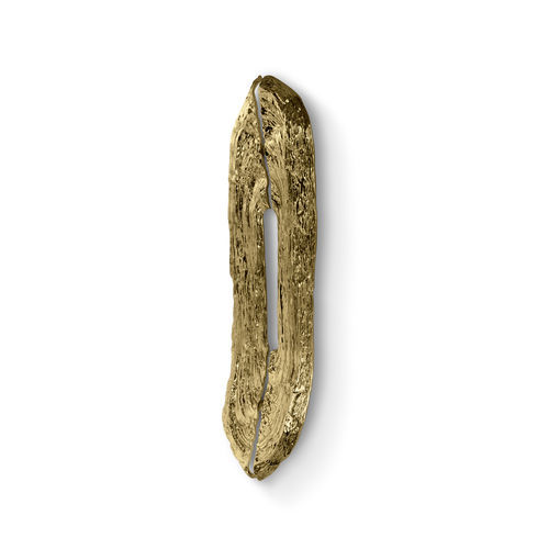 Maniglia a tirante per porta - QAMI EA1127 - PullCast - in ottone lucidato / in ottone spazzolato / design originale