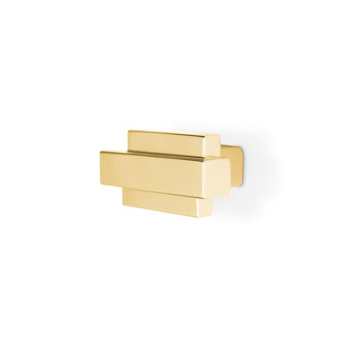 Pomello per mobile contemporaneo - SKYLINE CM3050 - PullCast - in ottone spazzolato / in ottone lucidato / in ottone anticato