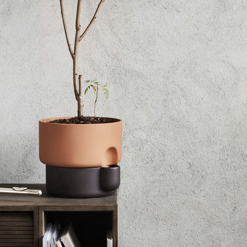 Vaso da giardino in terracotta - OASIS - Northern - da appoggio / rotondo
