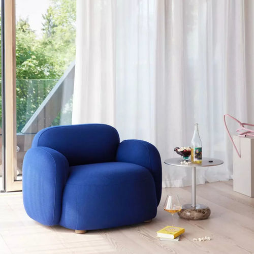 Poltrona contemporanea - GEM  - Northern - in tessuto / in espanso / in rovere