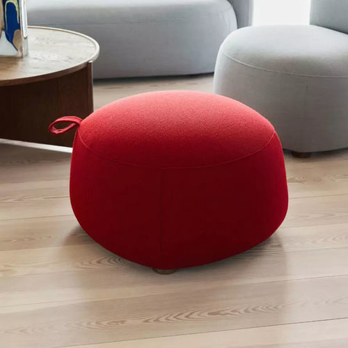 Pouf contemporaneo - GEM  - Northern - in tessuto / in legno compensato / in rovere