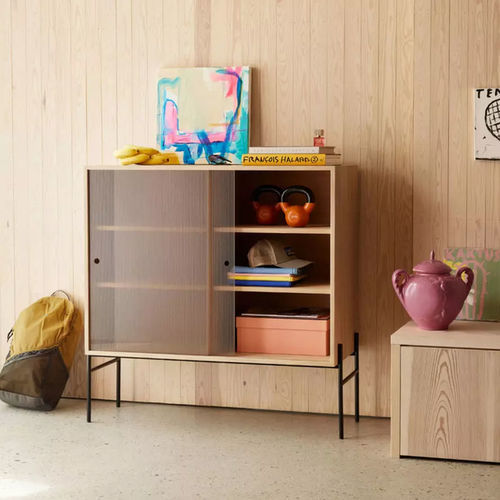 Mobile contenitore da terra - HIFIVE - Northern - contemporaneo / in rovere / in MDF