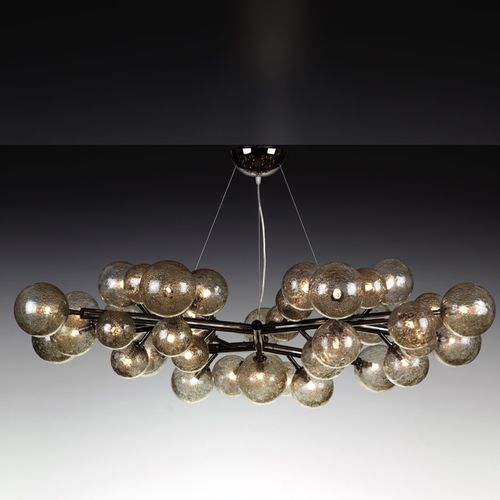 Lampadario design minimalista - MIMOSA  - Alberto Dona - in vetro di Murano / in ottone lucidato / contract