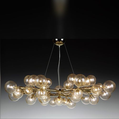Lampadario design minimalista - MIMOSA - Alberto Dona - in vetro di Murano / contract / con diffusori sferici