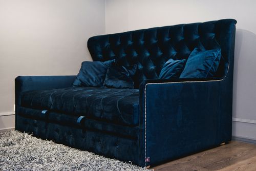 Divano letto - LONDON  - Atelier Lilu - classico / in velluto / con schienale alto