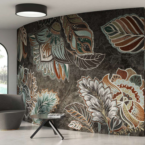 Carta da parati contemporanea - KENYA - WallyArt - in tessuto non tessuto / in fibra di vetro / in vinile