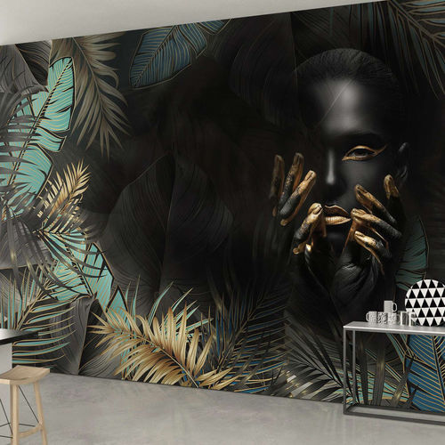 Carta da parati contemporanea - LADY MAUI - WallyArt - in tessuto non tessuto / in fibra di vetro / in vinile