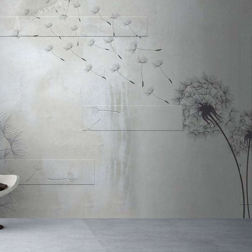 Carta da parati contemporanea - DANDELION 2.0 - WallyArt - in tessuto non tessuto / in fibra di vetro / in vinile