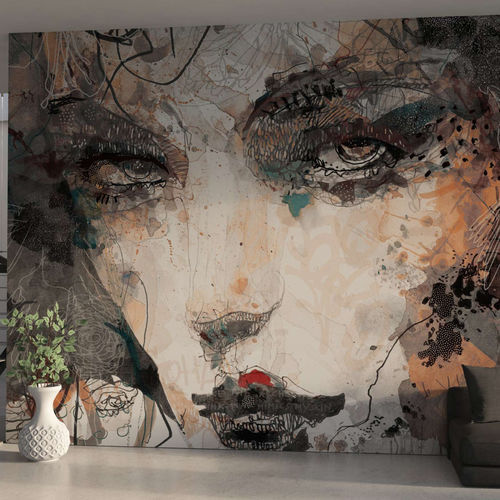 Carta da parati contemporanea - MY DARK DEPENDENCY - WallyArt - in tessuto non tessuto / in fibra di vetro / in vinile
