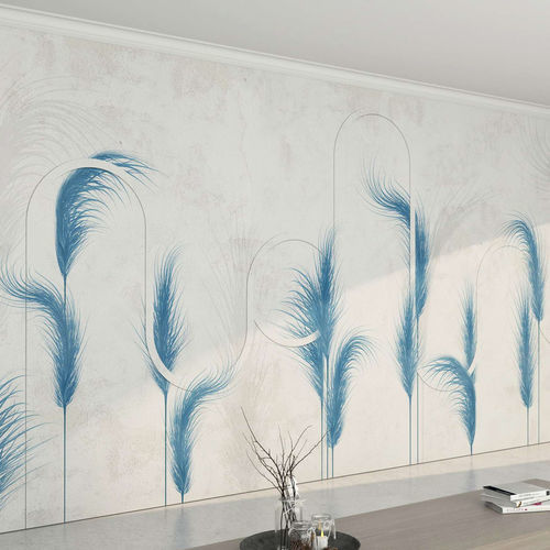 Carta da parati contemporanea - INDACO - WallyArt - in tessuto non tessuto / in fibra di vetro / in vinile