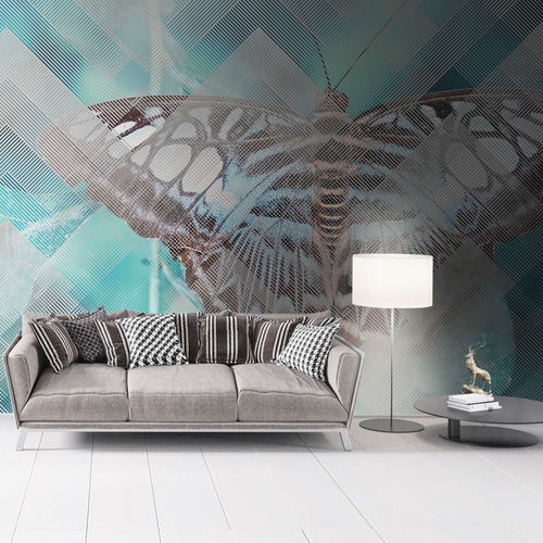 Carta da parati contemporanea - MOTH - WallyArt - in tessuto non tessuto / in fibra di vetro / in vinile