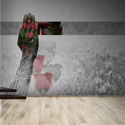 Carta da parati contemporanea - TULP - WallyArt - in tessuto non tessuto / in fibra di vetro / in vinile