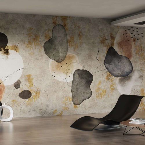 Carta da parati contemporanea - MOAI - WallyArt - in tessuto non tessuto / in fibra di vetro / in vinile