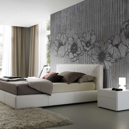 Carta da parati contemporanea - ANEMONE - WallyArt - in tessuto non tessuto / in fibra di vetro / in vinile