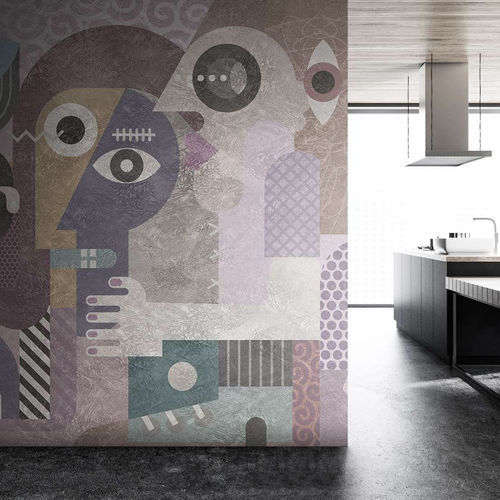Carta da parati contemporanea - HARMONY - WallyArt - in tessuto non tessuto / in fibra di vetro / in vinile