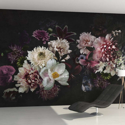 Carta da parati contemporanea - DAHLIA - WallyArt - in tessuto non tessuto / in fibra di vetro / in vinile