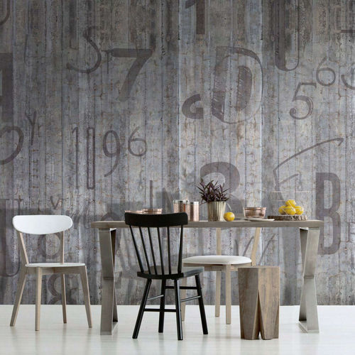 Carta da parati vintage - BRANDER - WallyArt - in tessuto non tessuto / in fibra di vetro / in vinile