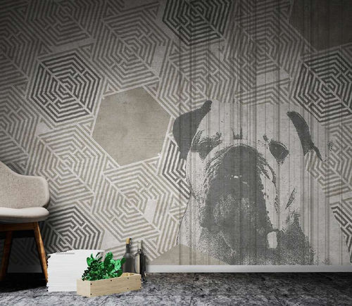 Carta da parati contemporanea - DARLA - WallyArt - in tessuto non tessuto / in fibra di vetro / in vinile