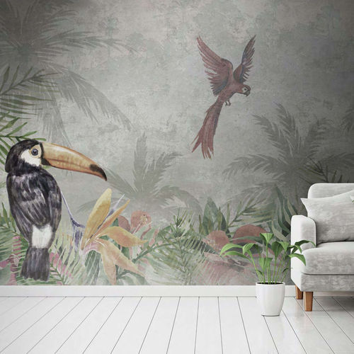 Carta da parati contemporanea - TROPICAL - WallyArt - in tessuto non tessuto / in fibra di vetro / in vinile