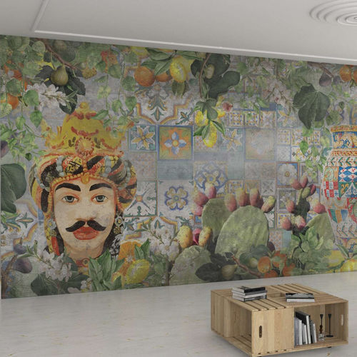 Carta da parati contemporanea - LA KALA - WallyArt - in tessuto non tessuto / in fibra di vetro / in vinile