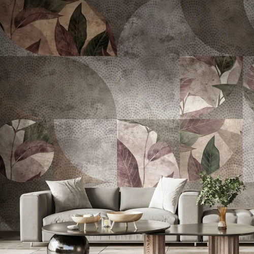 Carta da parati contemporanea - EUCLIDE - WallyArt - in tessuto non tessuto / in vinile / con motivi naturali