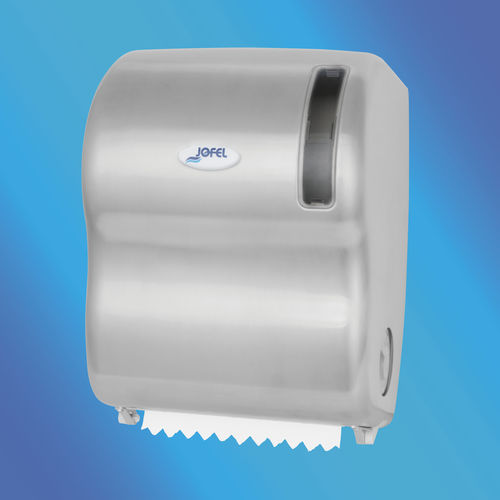Distributore di salviette da parete - AG59000 - JOFEL INDUSTRIAL S.A. - in acciaio / in ABS / elettronico