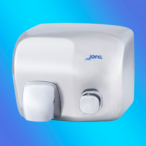 Asciugamani elettrico a pulsante - AA91000 - JOFEL INDUSTRIAL S.A. - da parete / in acciaio
