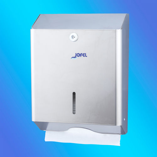 Distributore di salviette da parete - AH14000 - JOFEL INDUSTRIAL S.A. - in acciaio / contract