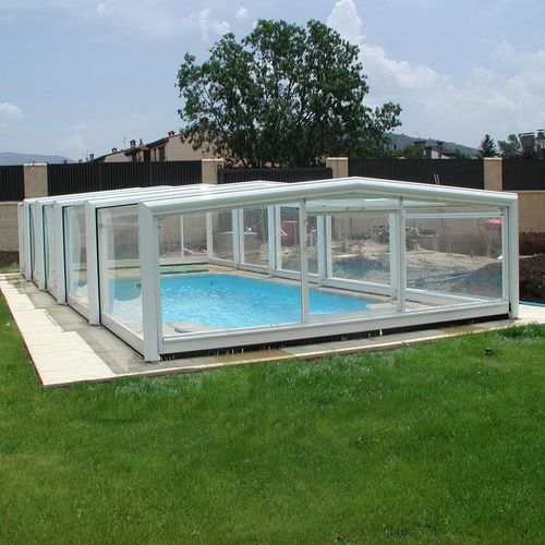 Copertura per piscina alta - PETRA - planetabri - bassa / a mezza altezza / a parete