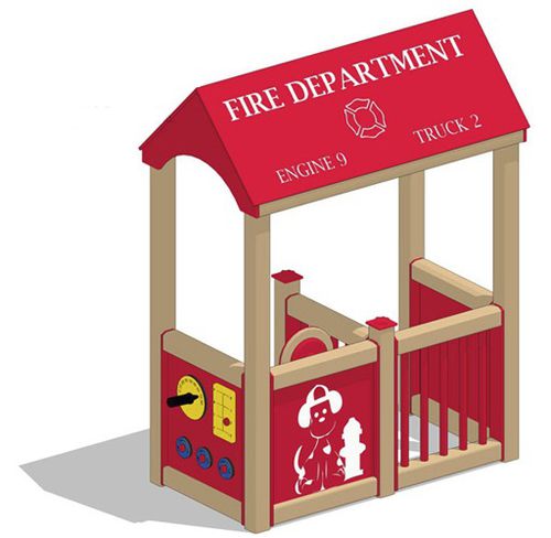 Casetta da gioco per esterni - FIRE STATION - Nature of Early Play