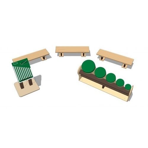 Struttura ludica musicale - AMPHITHEATER PACKAGE  - Nature of Early Play - per parco giochi / in acciaio inossidabile / in HDPE