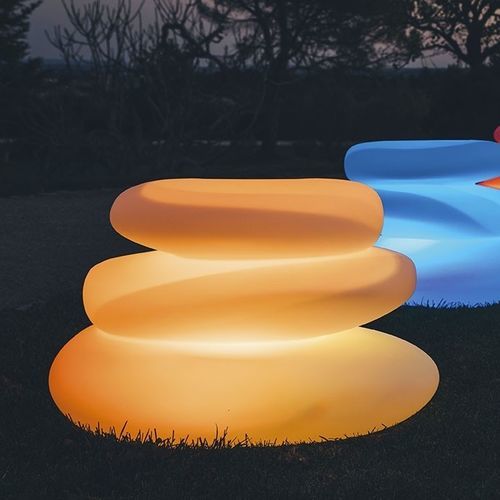 Fioriera in polietilene - BRIGHT : EDEN - MONACIS - luminosa / design originale / bianca